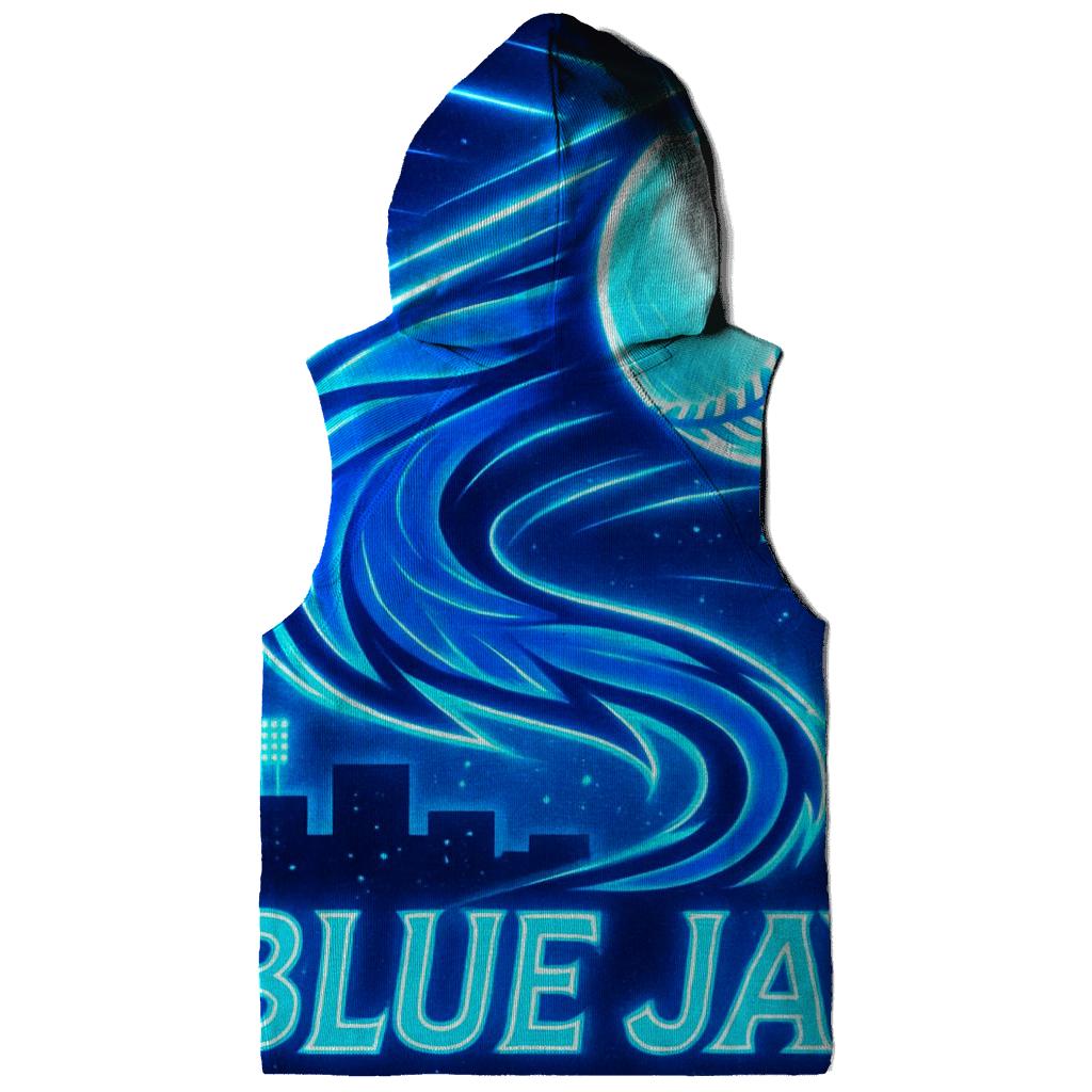 Feather Comet Blue Jays Rally embroidered hoodies