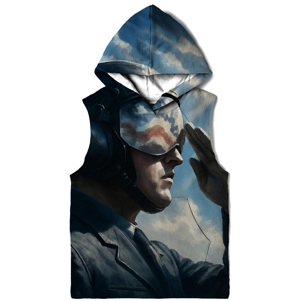 Skyborne Salute Above The Clouds printed hoodies