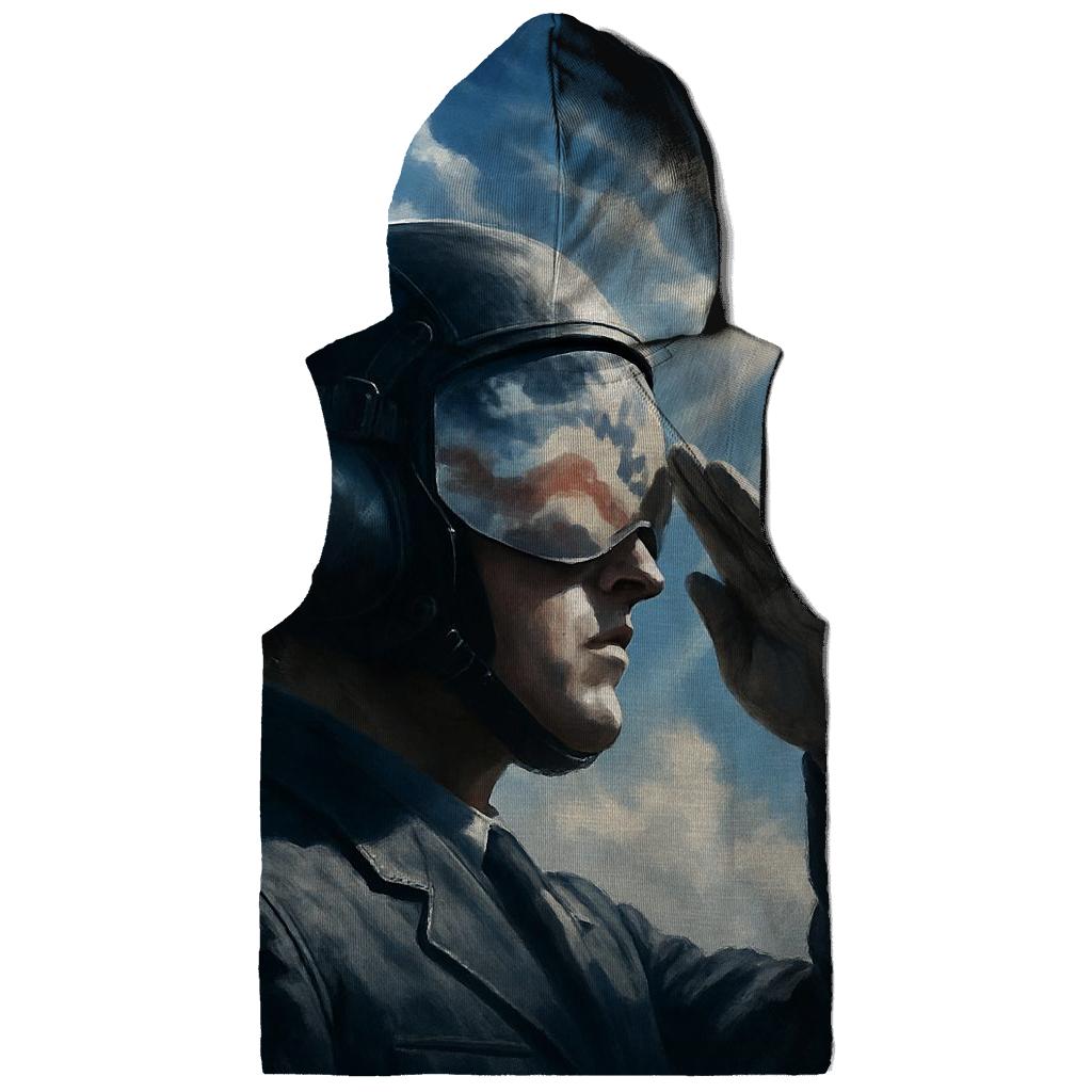 Skyborne Salute Above The Clouds printed hoodies