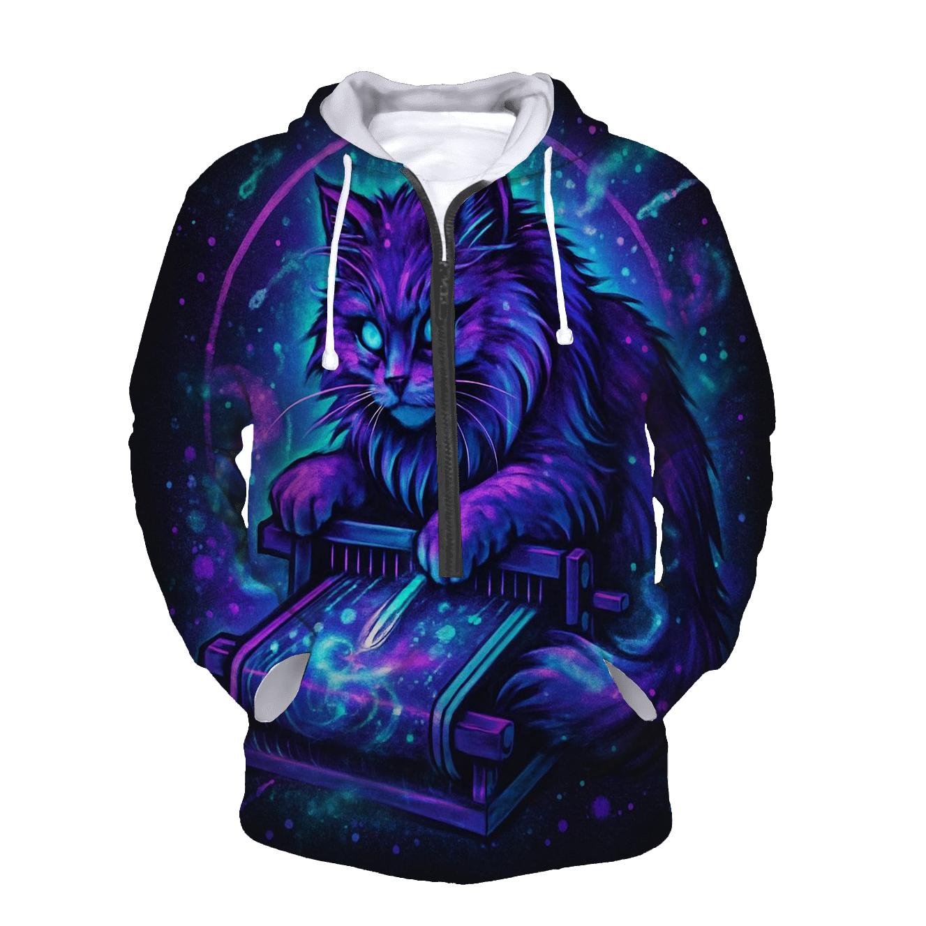 Nebula Threadweaver Cat pullover hoodies