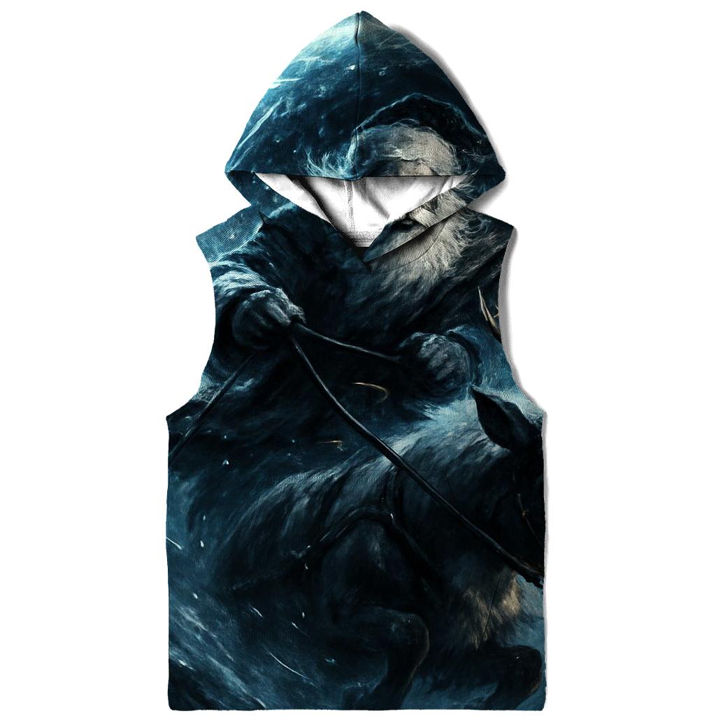 Epic Santa And Reindeer Through A Blizzard Portal hoodie trends