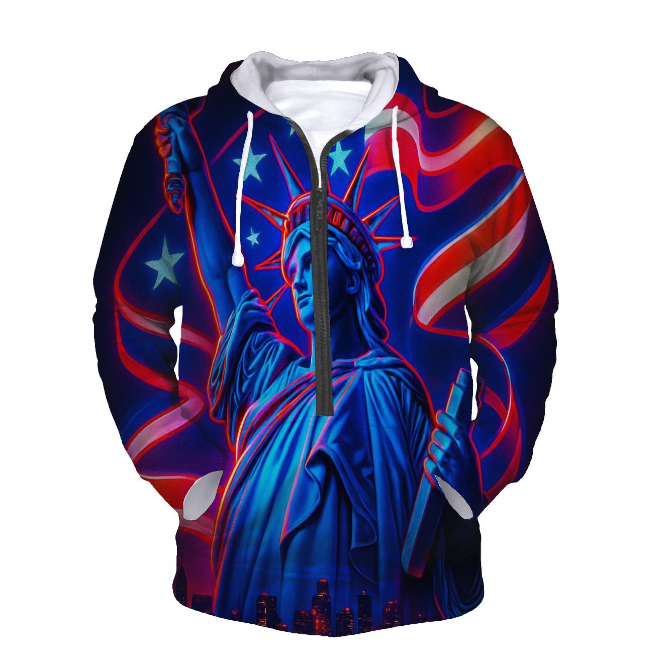 Liberty Neon Mirage zip-up hoodies