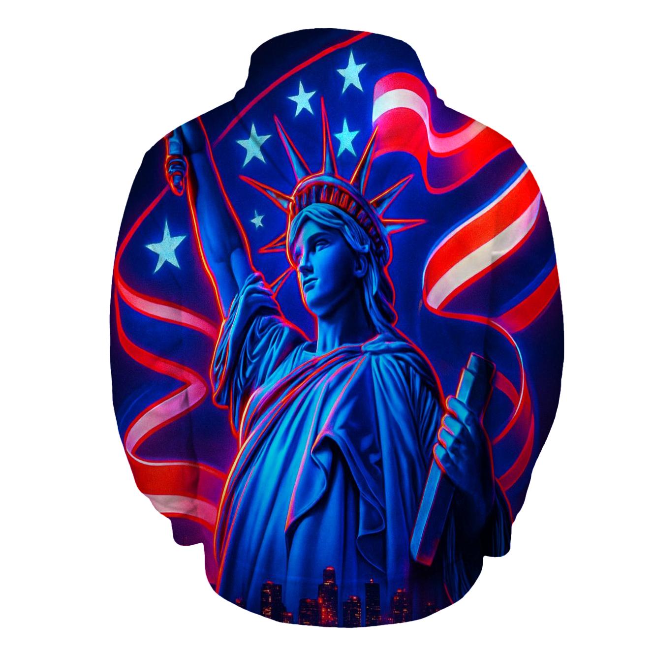 Liberty Neon Mirage zip-up hoodies