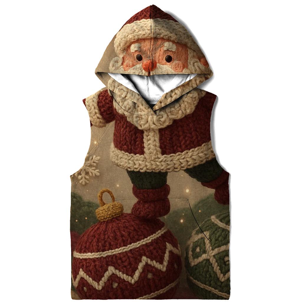 Knitted Pattern Santa In Ornament Wonderland hoodie styles
