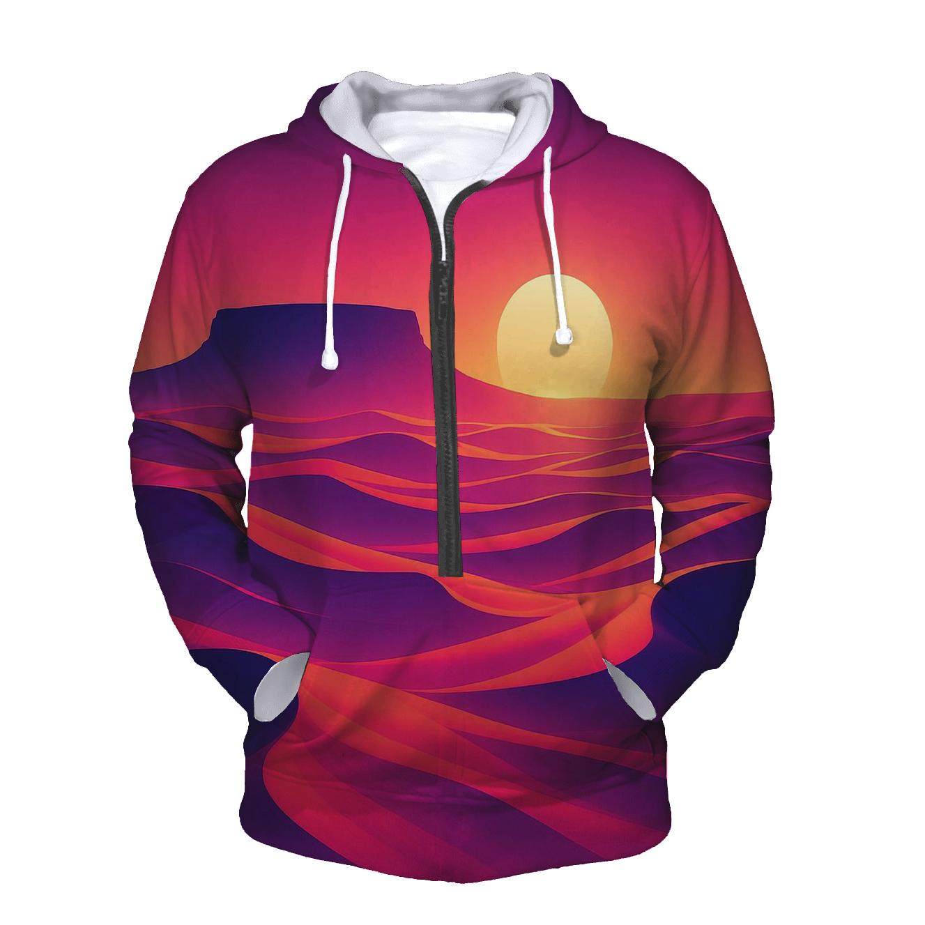 Neon Dune Sundown hoodie trends