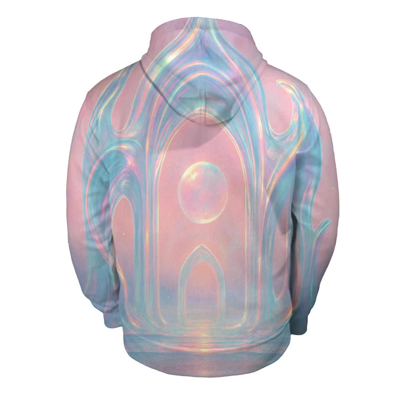 Prismatic Tidal Cathedral graphic hoodies