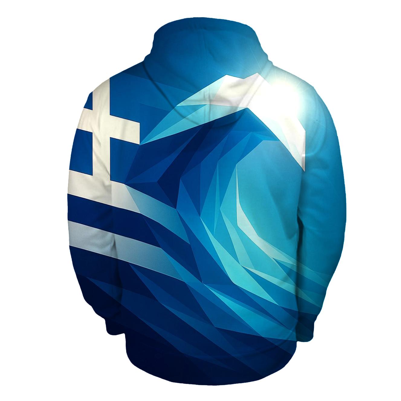 Greece Marble Wave Geometry hoodie trends