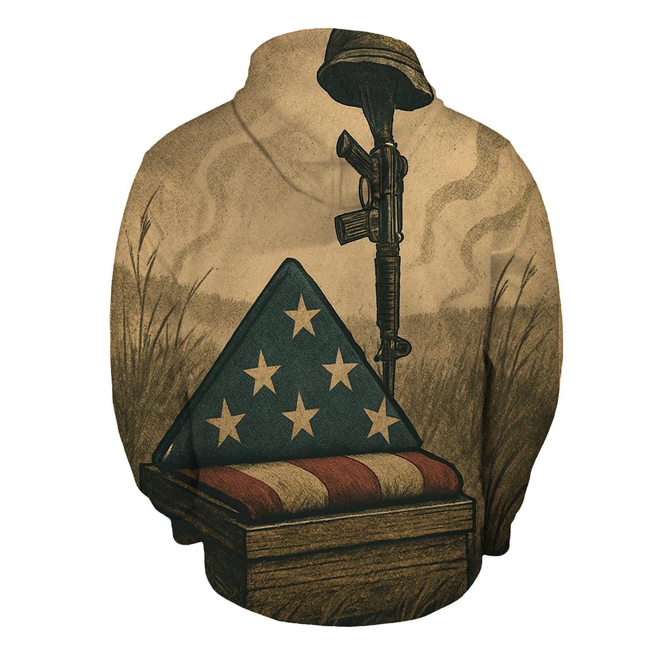 The Folded Promise Memorial printed hoodies