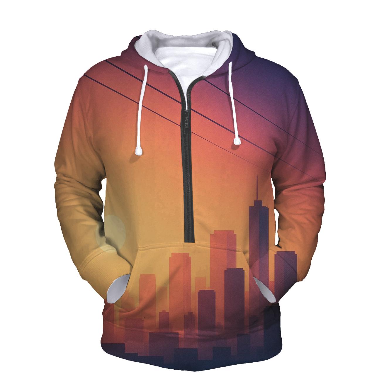 Twilight Tramline Skyline premium hoodies
