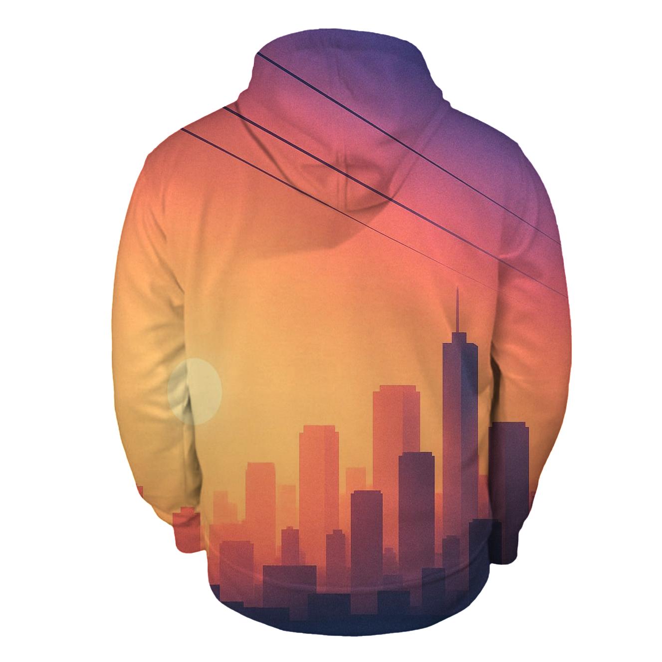 Twilight Tramline Skyline premium hoodies