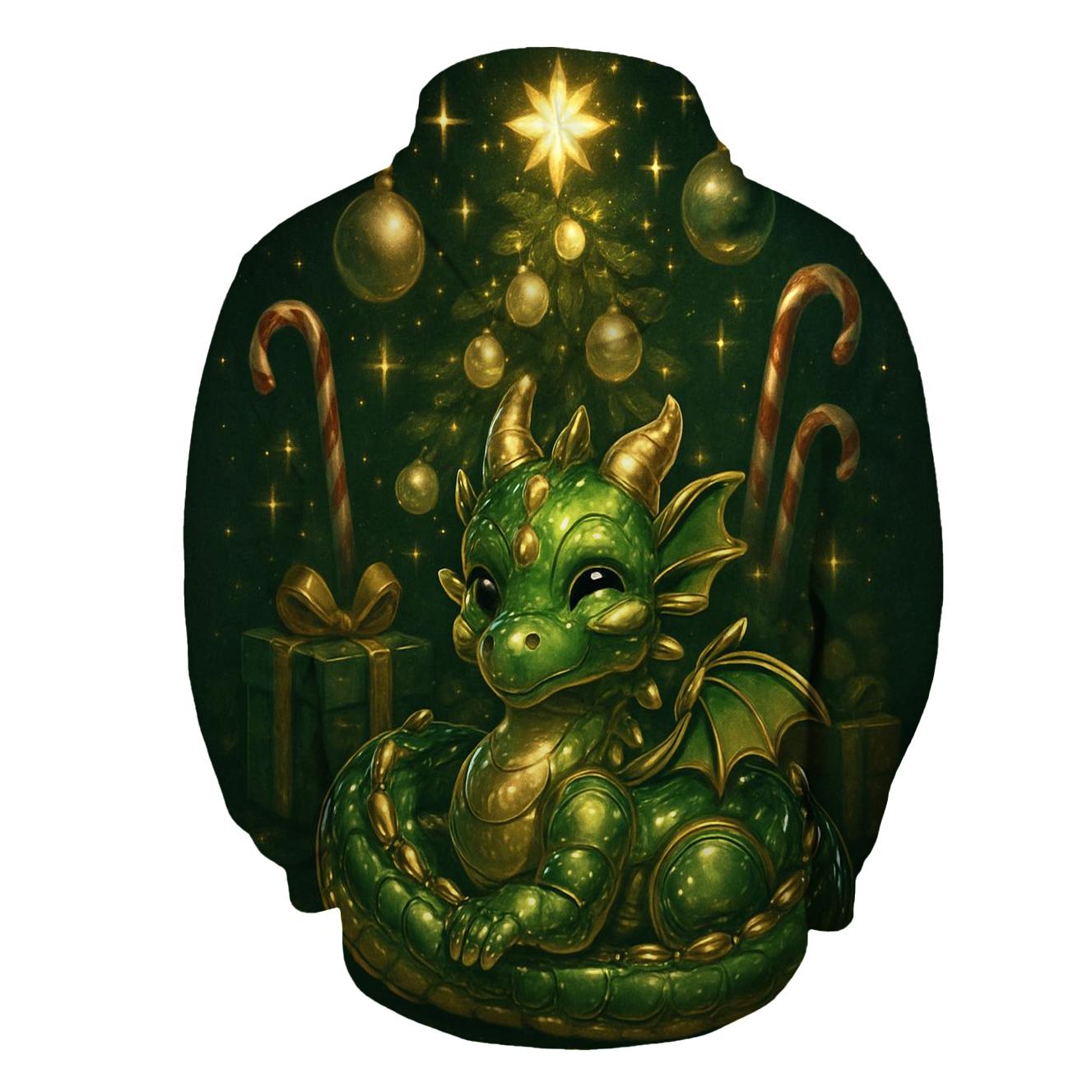 Ornament Dragon Guarding The Tree embroidered hoodies