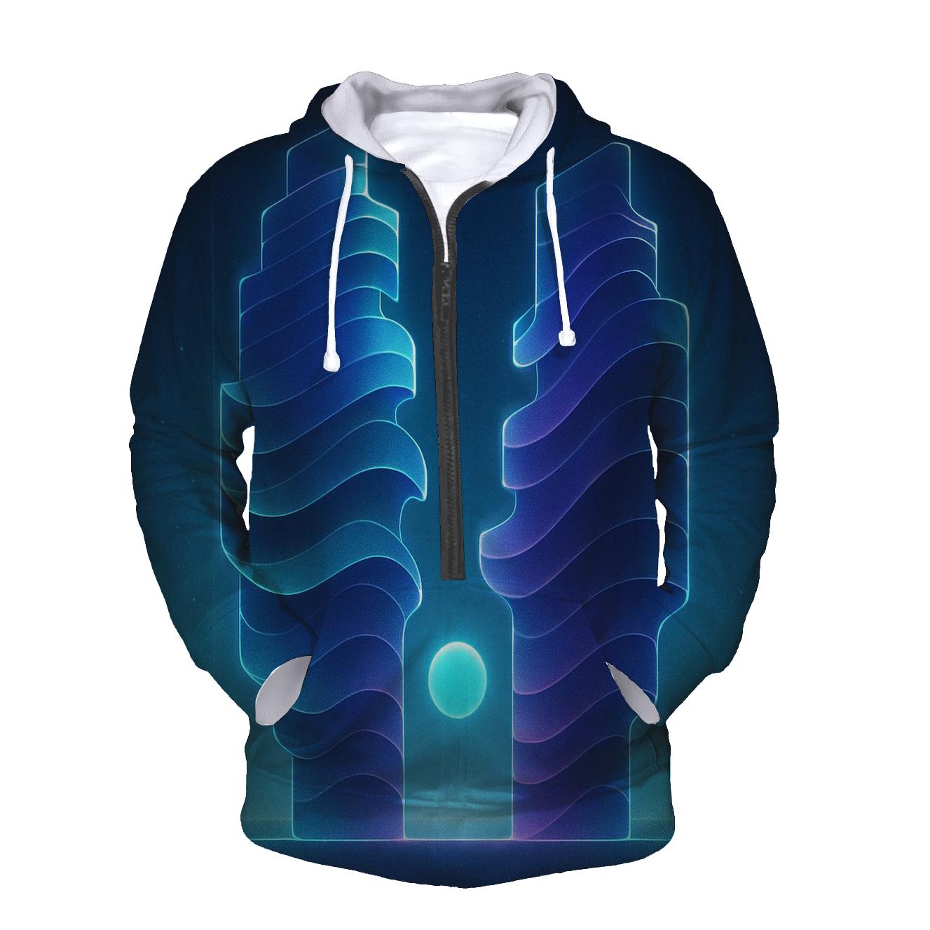 Indigo Soundwave Monoliths custom hoodies