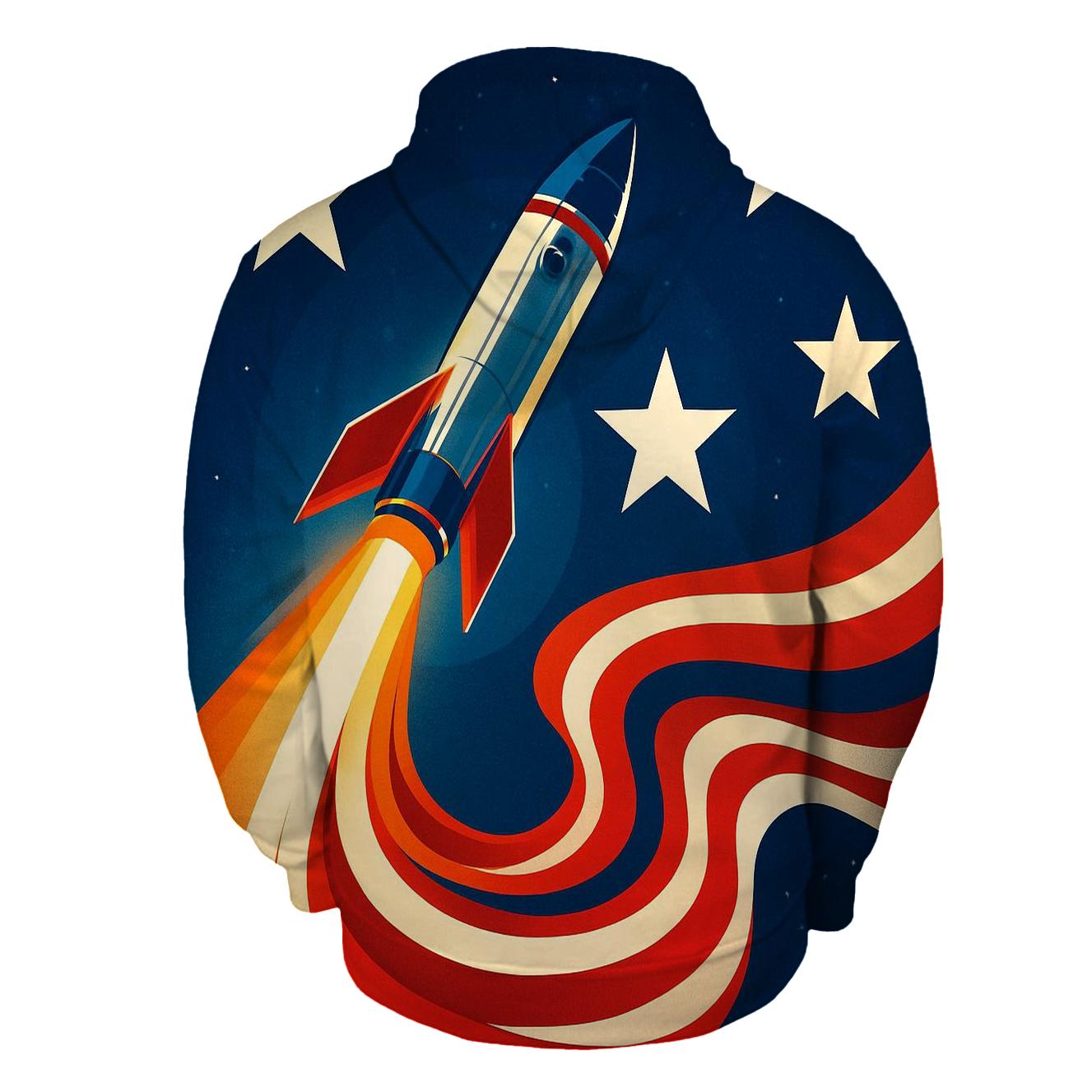 Rocket Trail Stripes lightweight hoodies