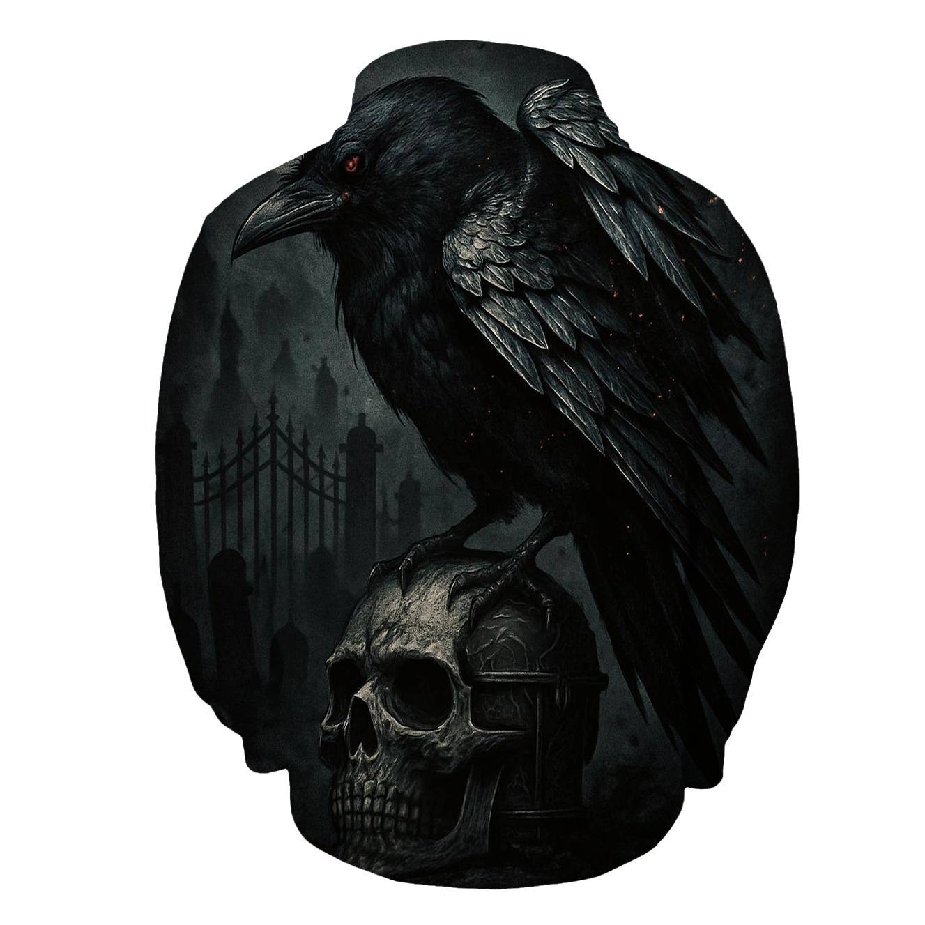 Raven Of The Iron Sepulcher embroidered hoodies