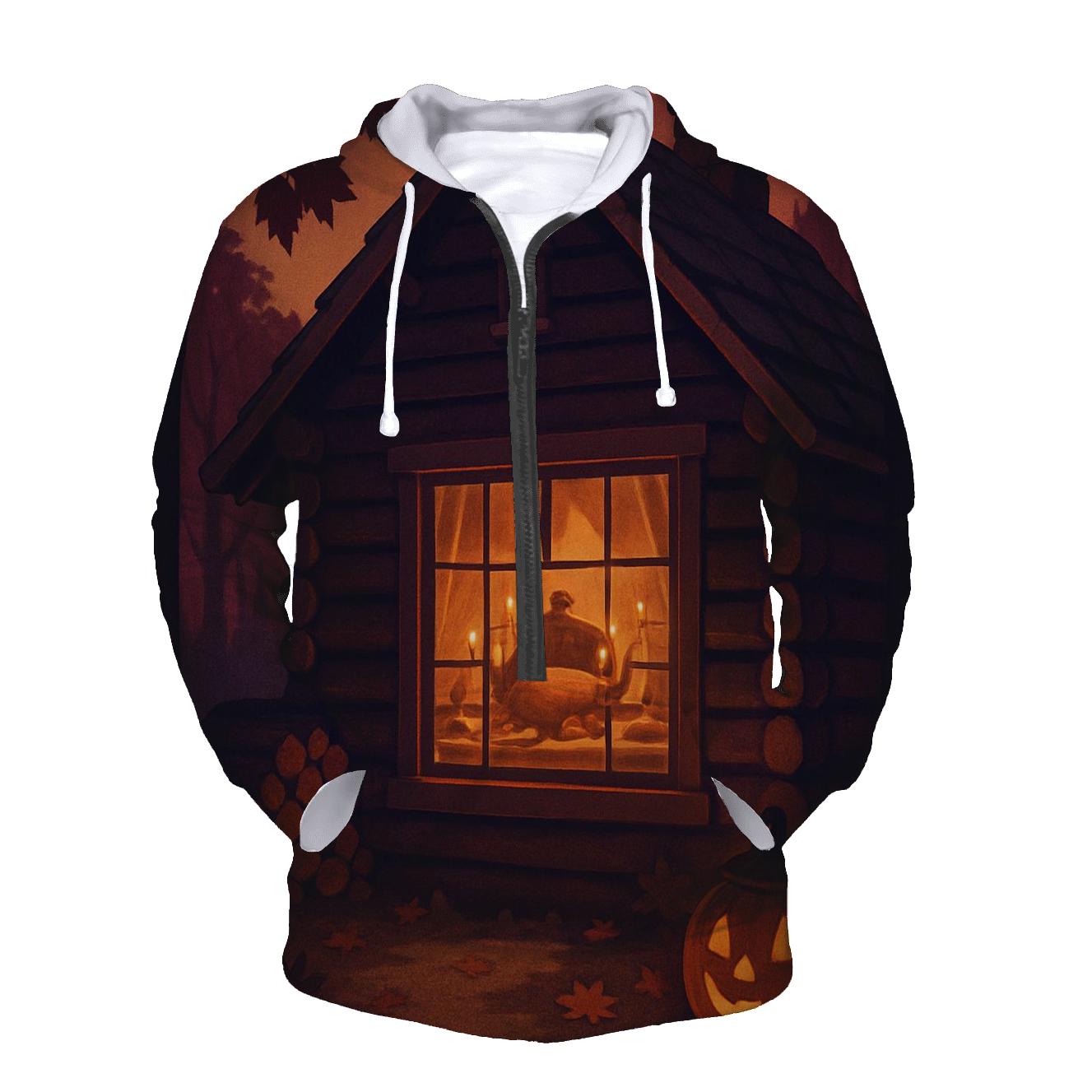 Gratitude Cabin Window Glow hoodie styles