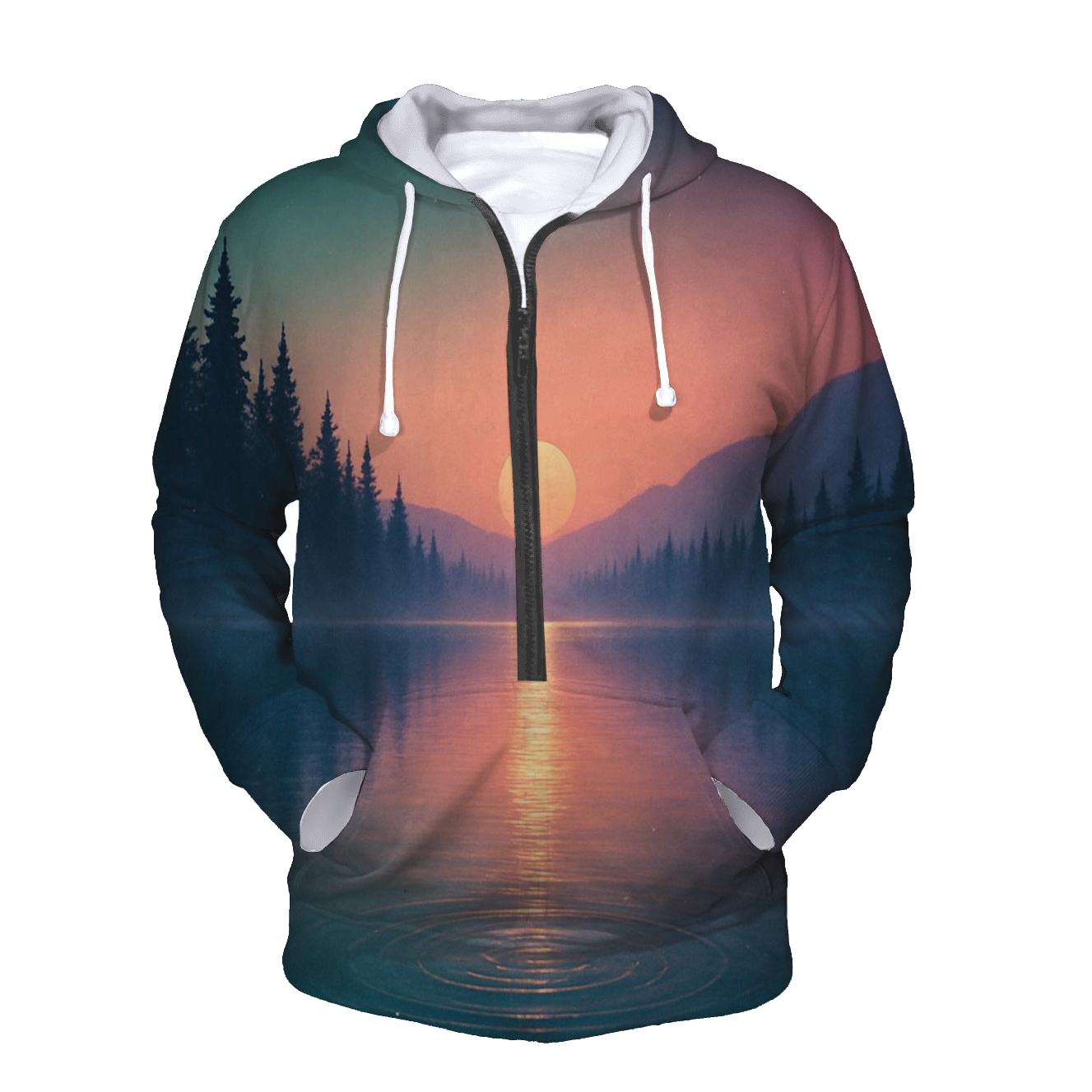 Aurora Of The Quiet Lake pullover hoodies