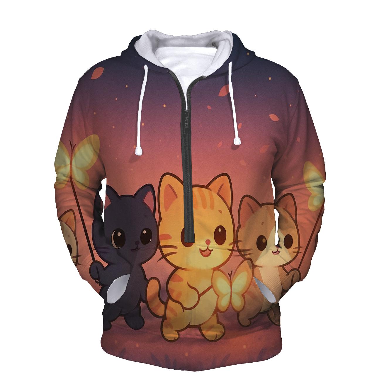 Butterfly Lantern Kitten Parade custom hoodies