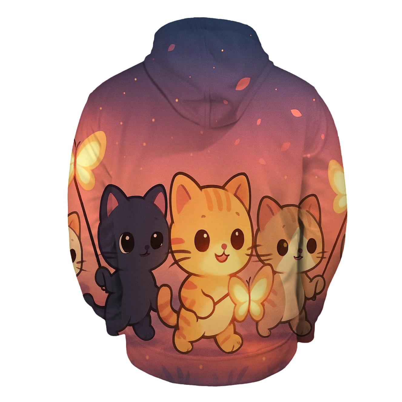 Butterfly Lantern Kitten Parade custom hoodies