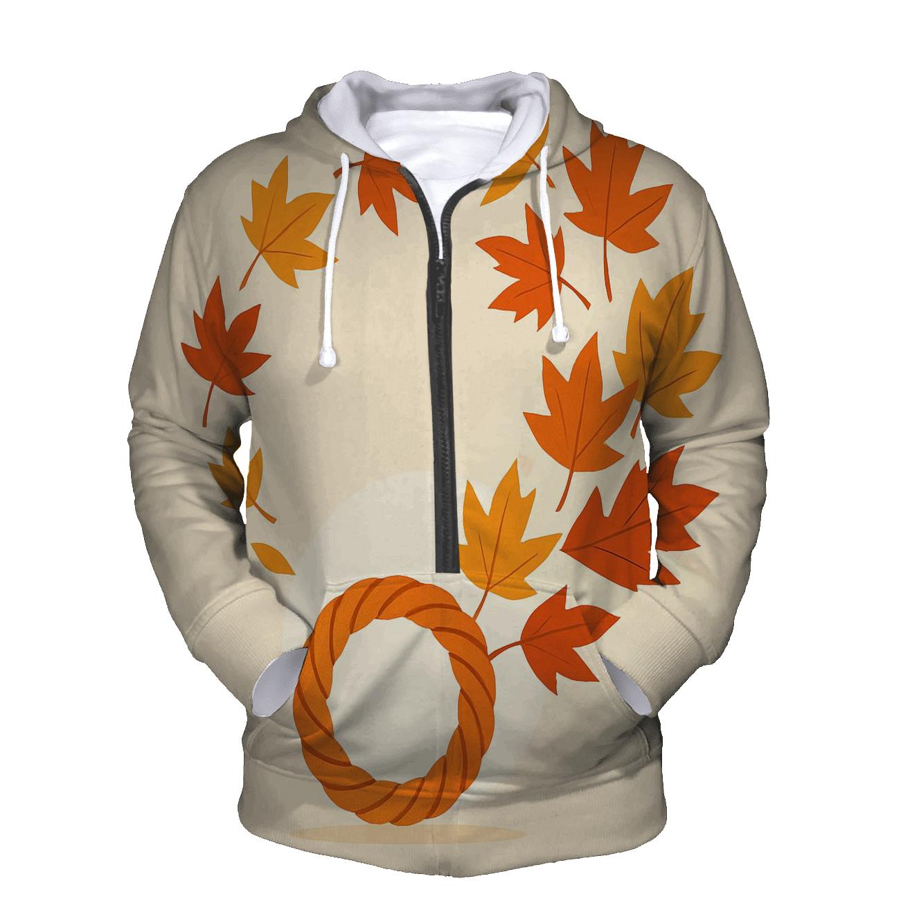 Maple Leaf Sunbeam Dance embroidered hoodies