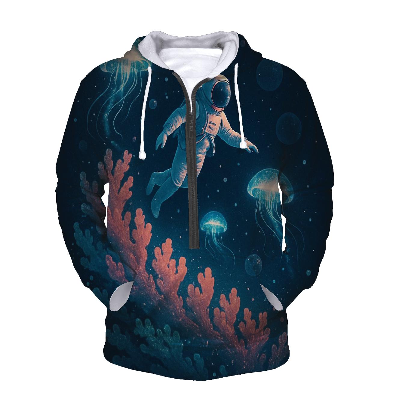 The Coral Reef Of Space graphic hoodies