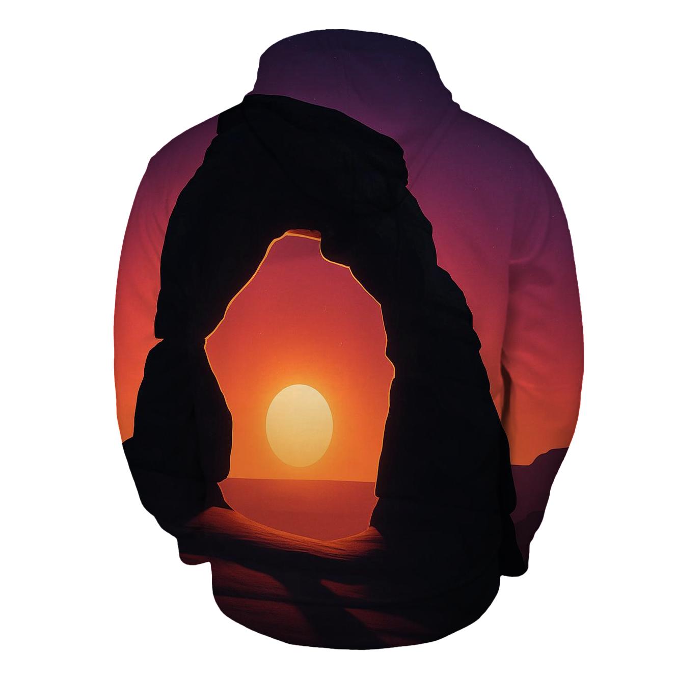 Obsidian Arch Horizon embroidered hoodies