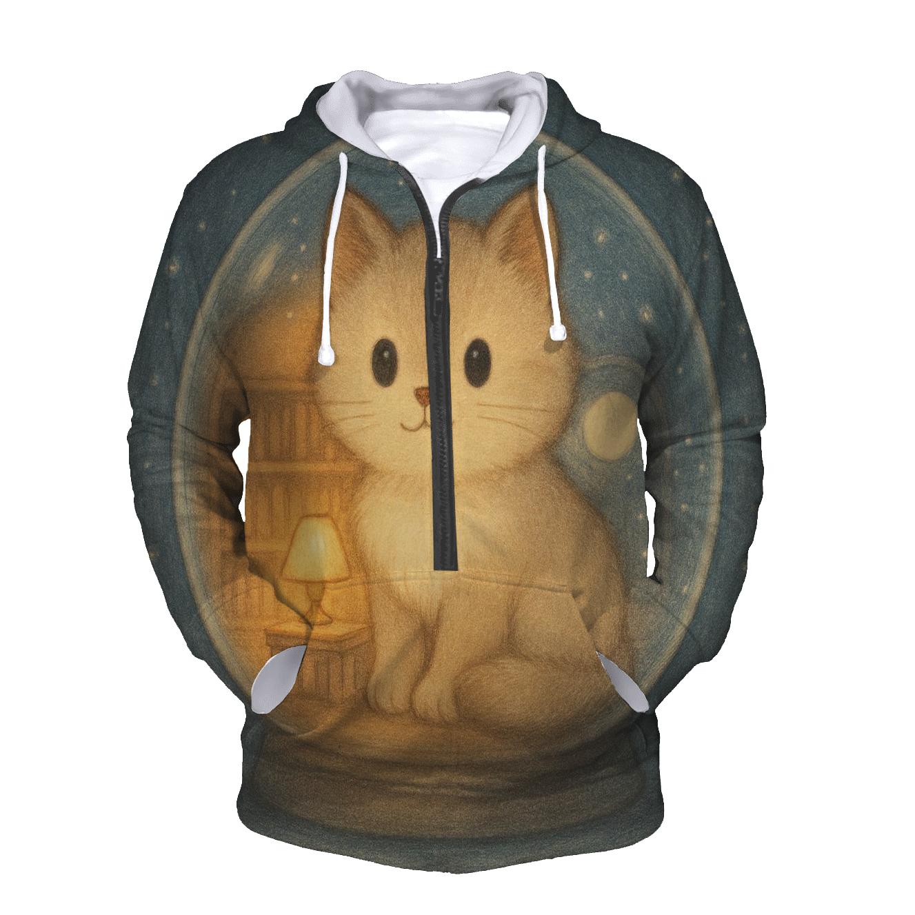 Snowglobe Library Kitten Dream custom hoodies