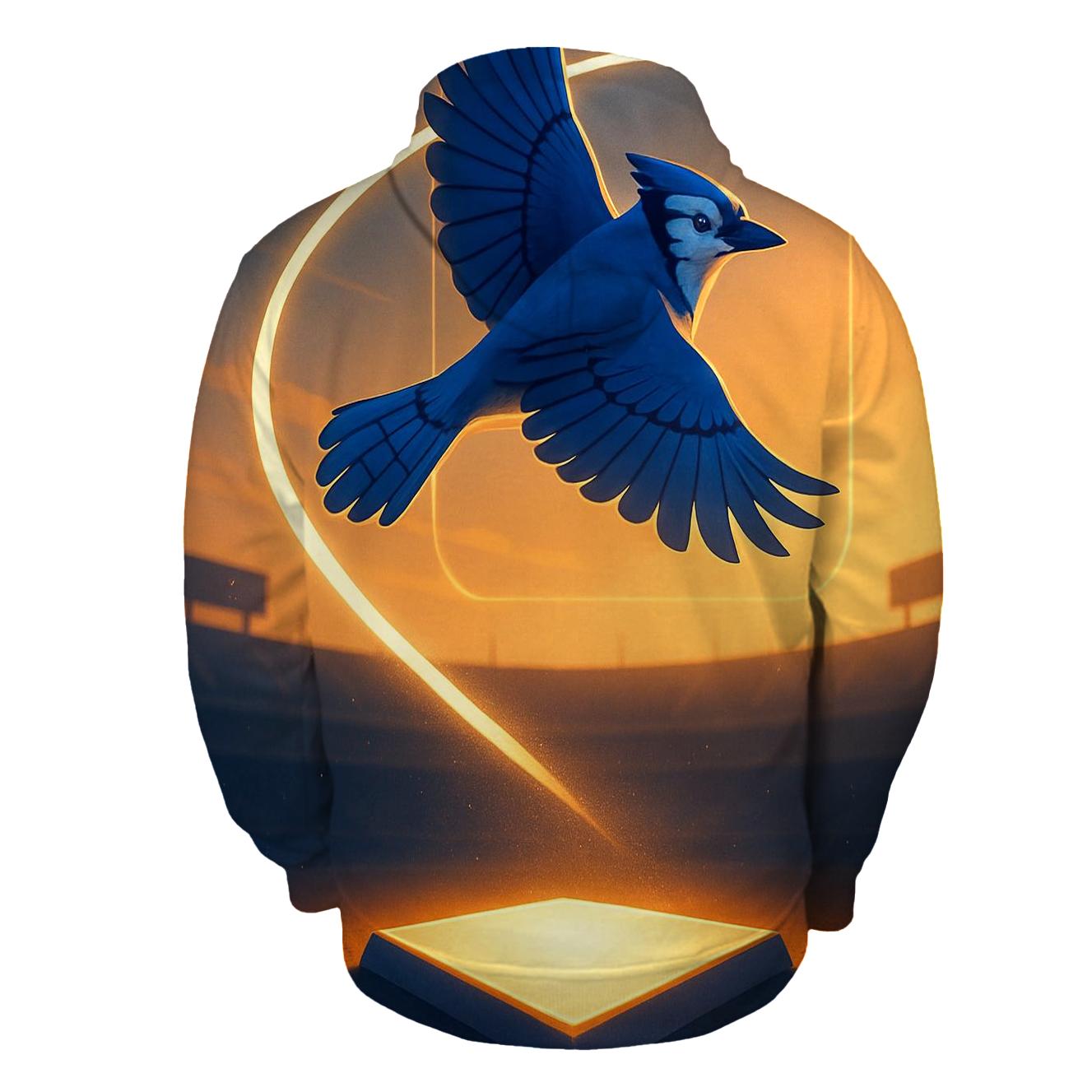 Blue Jays Solar Sunset Homeplate zip-up hoodies