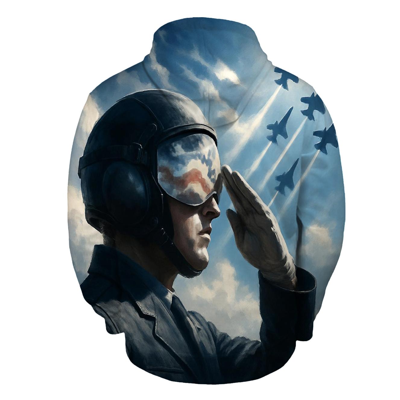 Skyborne Salute Above The Clouds lightweight hoodies