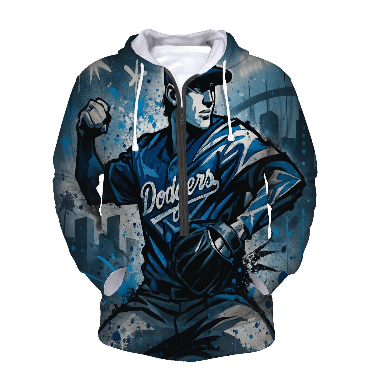 Palm Shadow Night Pitch embroidered hoodies