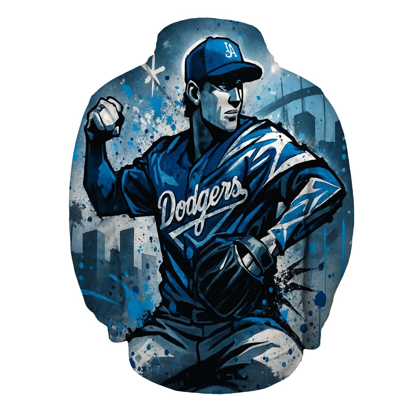 Palm Shadow Night Pitch embroidered hoodies