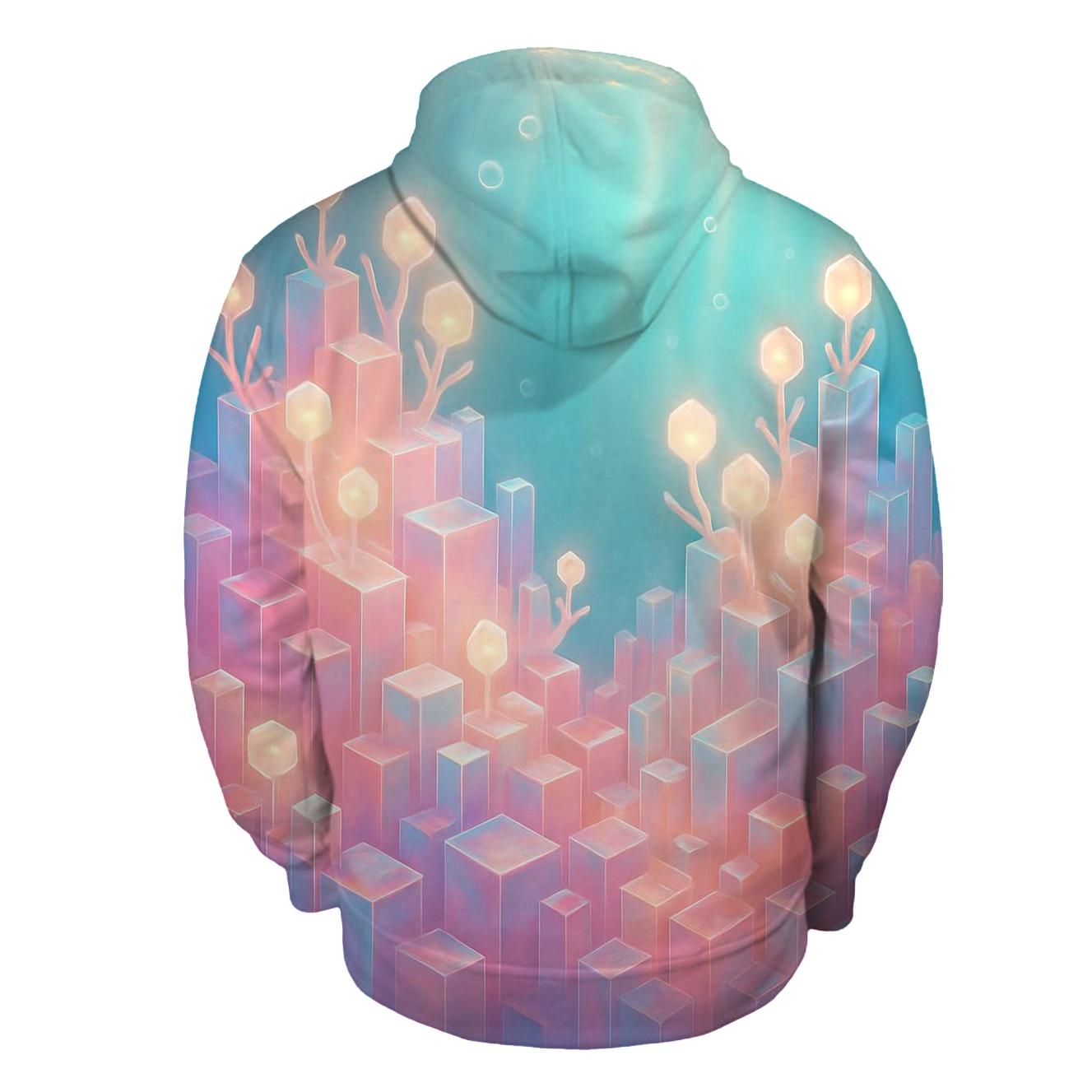 Rose Quartz Data Reef designer hoodies