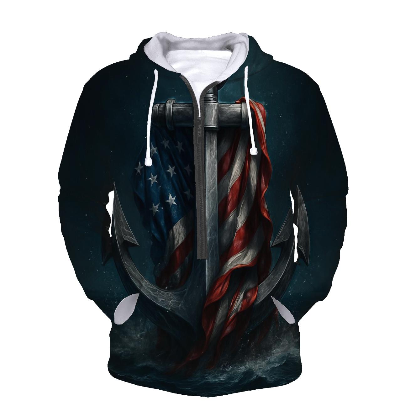 Ocean Steel And Stripes heavyweight hoodies