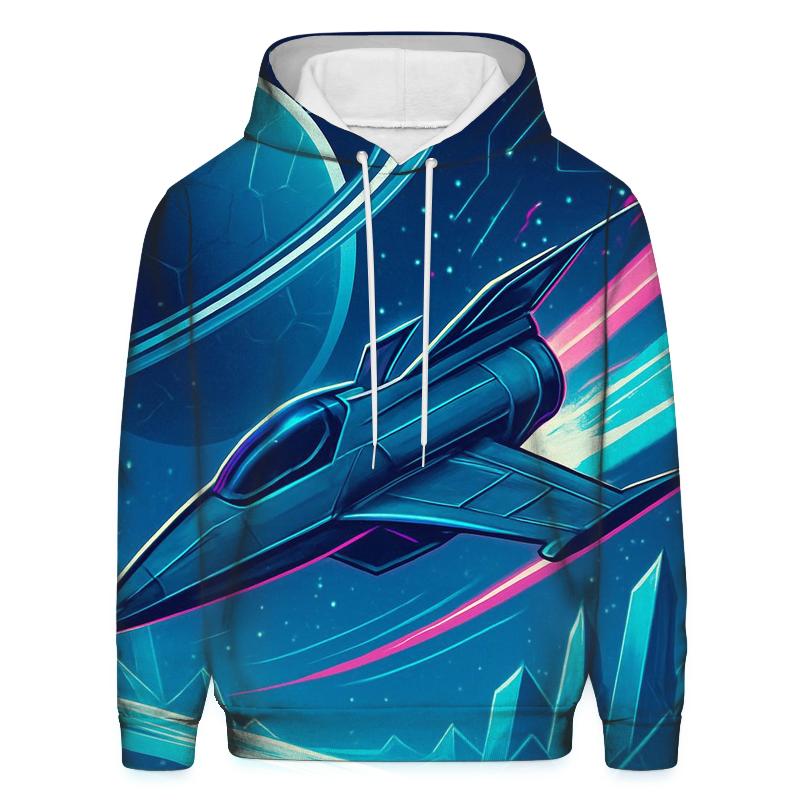 Aurora Engine Over The Ice Moon pullover hoodies