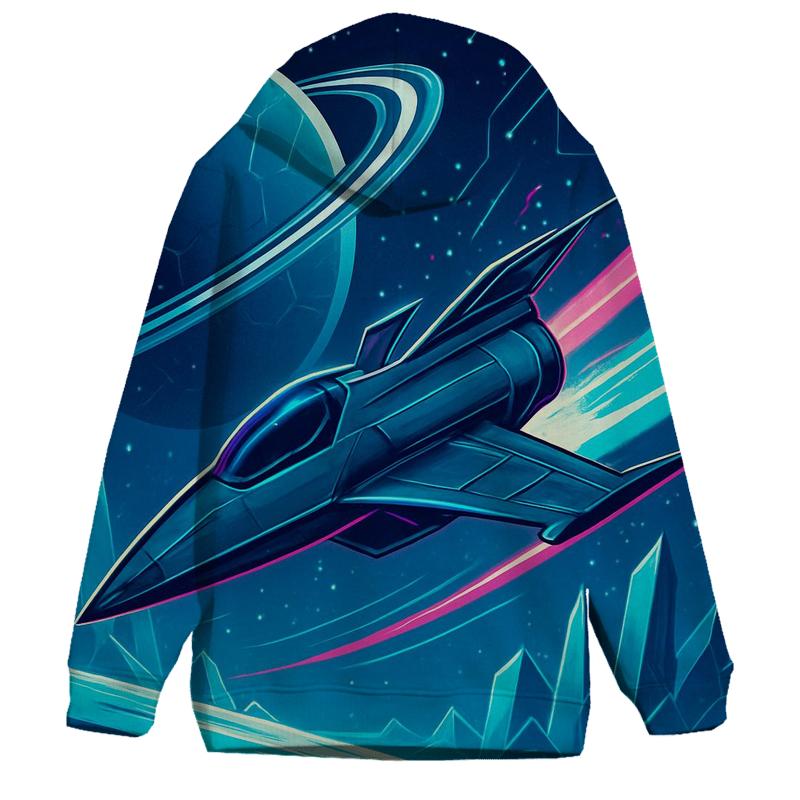 Aurora Engine Over The Ice Moon pullover hoodies