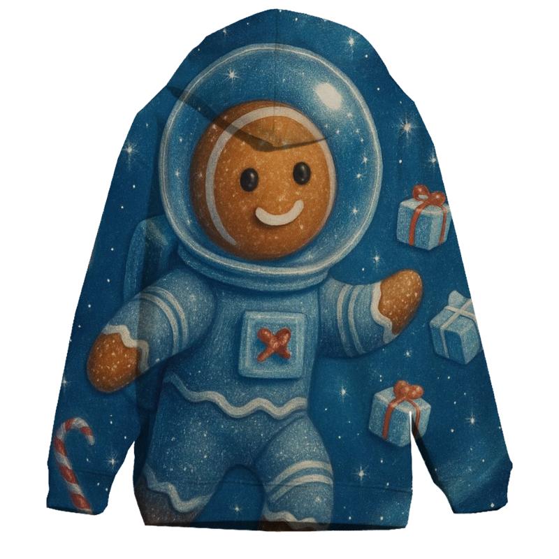 Gingerbread Astronaut Gift Drop hoodie styles