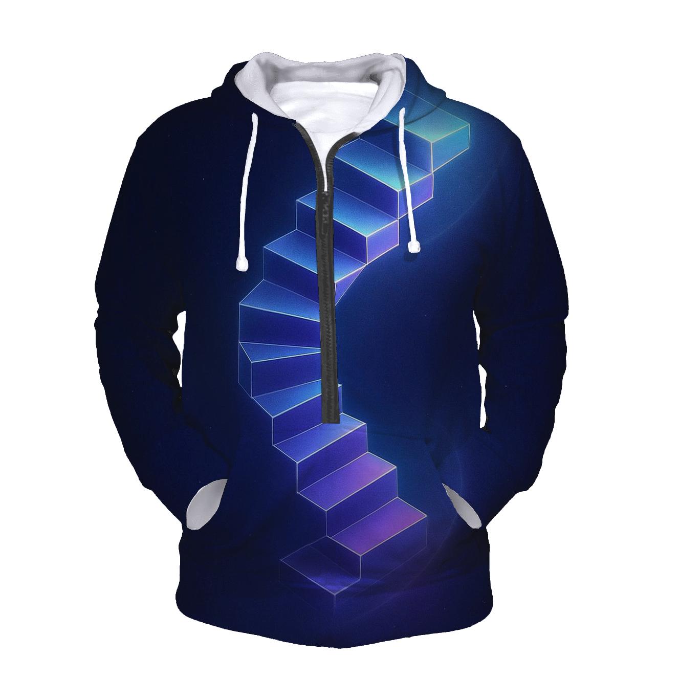 Midnight Prism Stairwell graphic hoodies