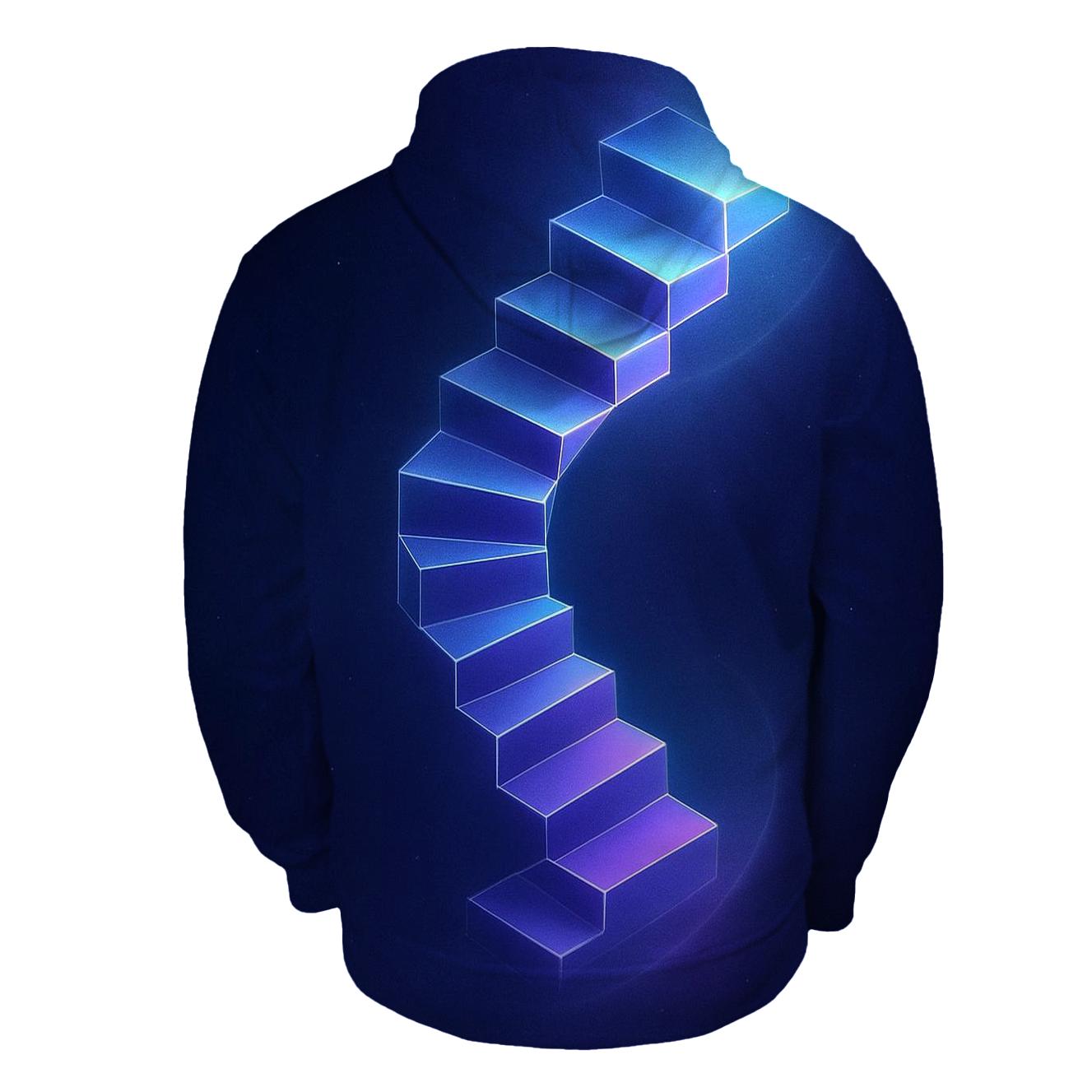 Midnight Prism Stairwell graphic hoodies