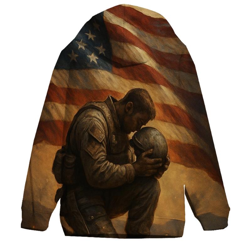 Beacon Over The Silent Ridge embroidered hoodies