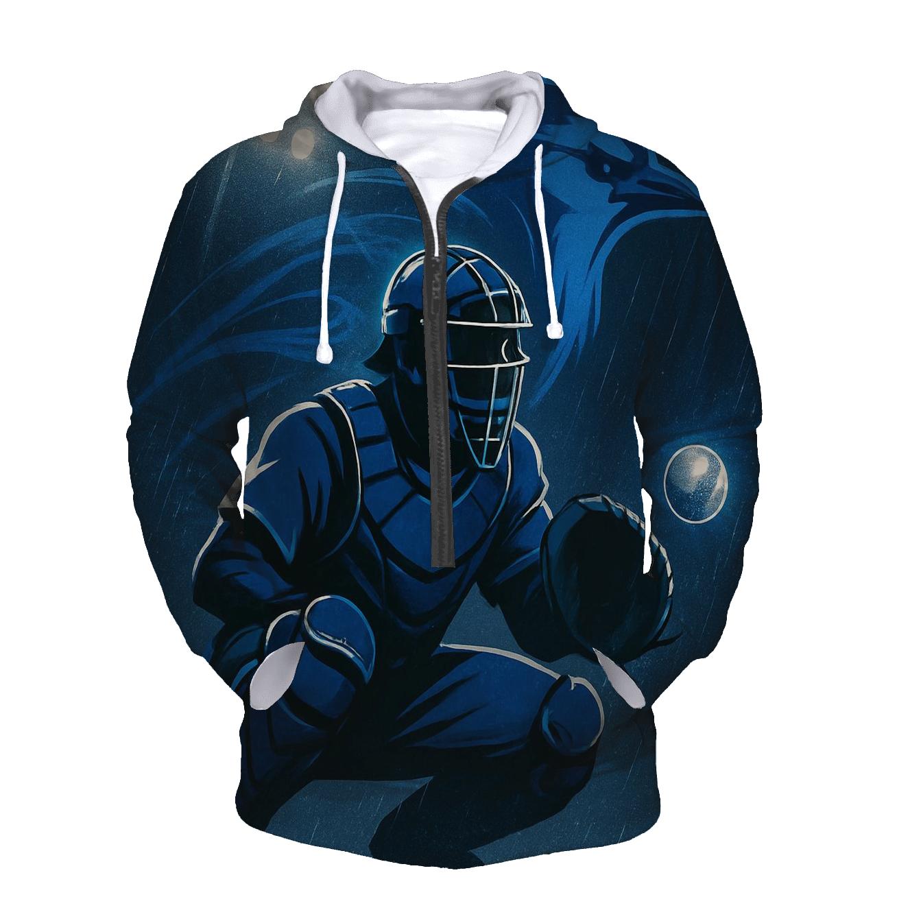 Catcher Focus In Blue Jays Stormlight custom hoodies