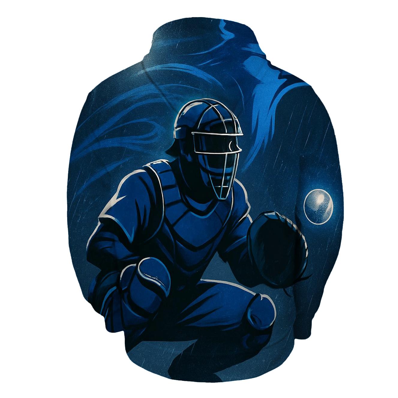 Catcher Focus In Blue Jays Stormlight custom hoodies