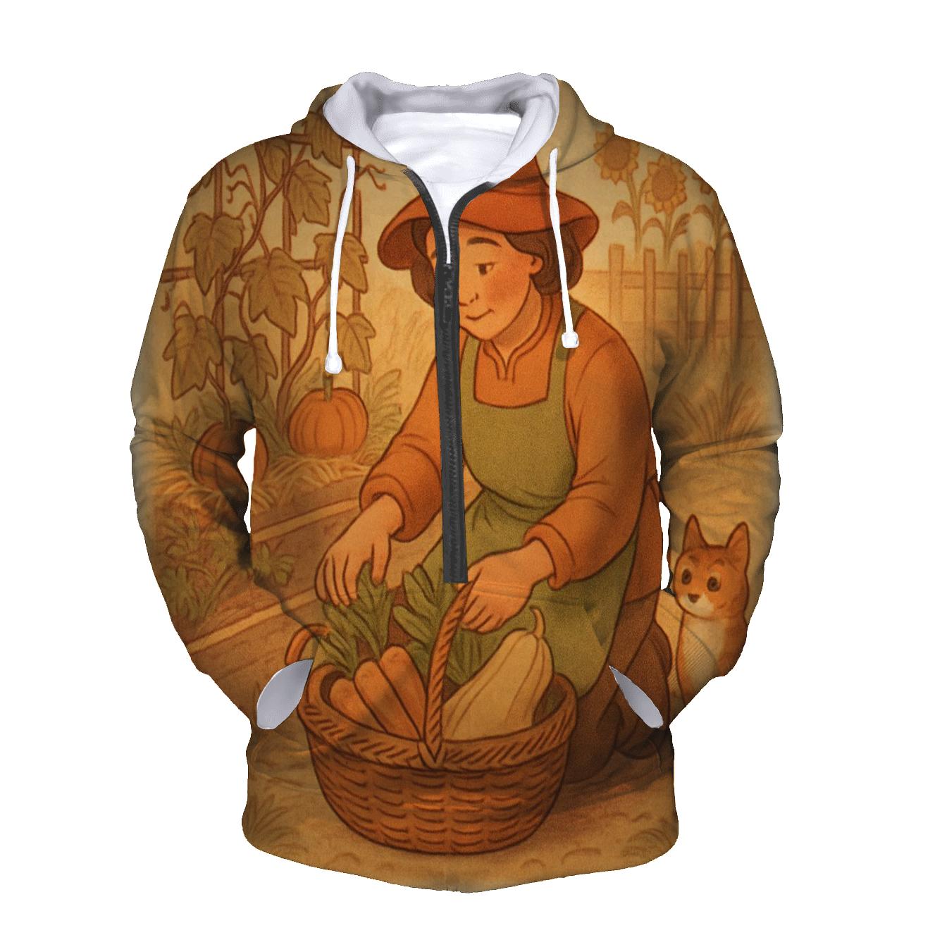 Thankful Garden Harvest Basket premium hoodies