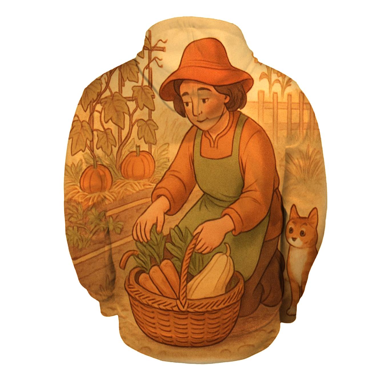 Thankful Garden Harvest Basket premium hoodies