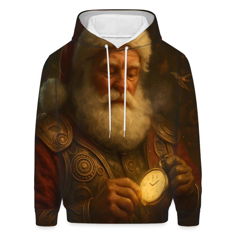 North Pole Workshop Clockwork Santa designer hoodies