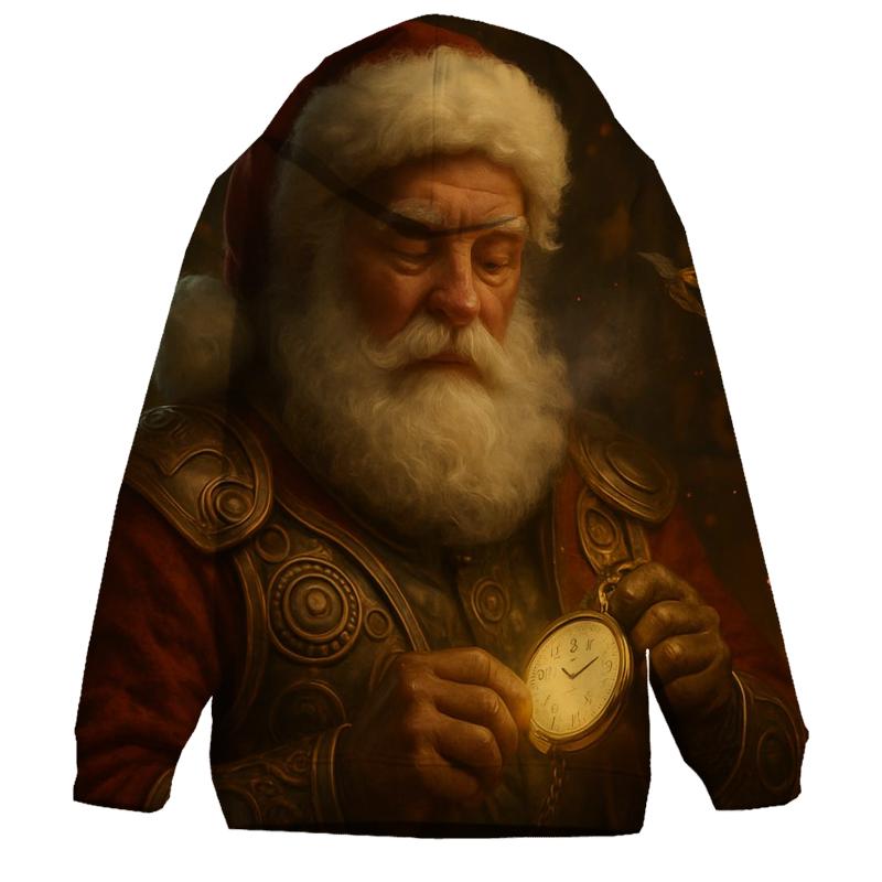 North Pole Workshop Clockwork Santa designer hoodies
