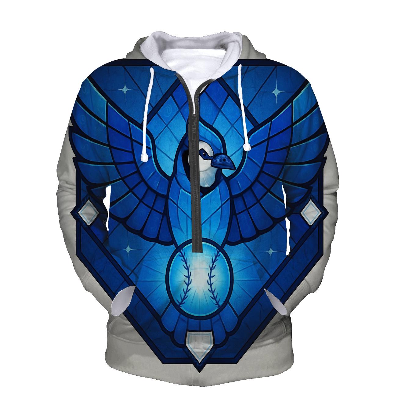 Blue Jays Radiant Wing Diamond zip-up hoodies