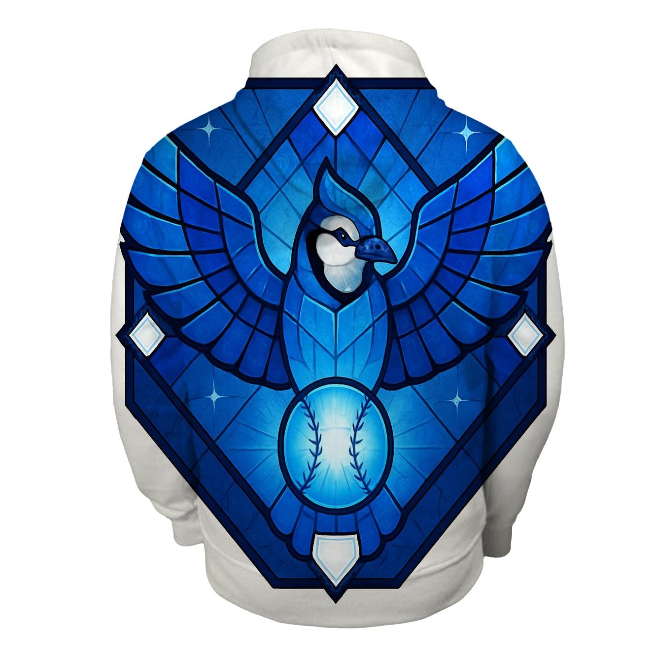 Blue Jays Radiant Wing Diamond zip-up hoodies