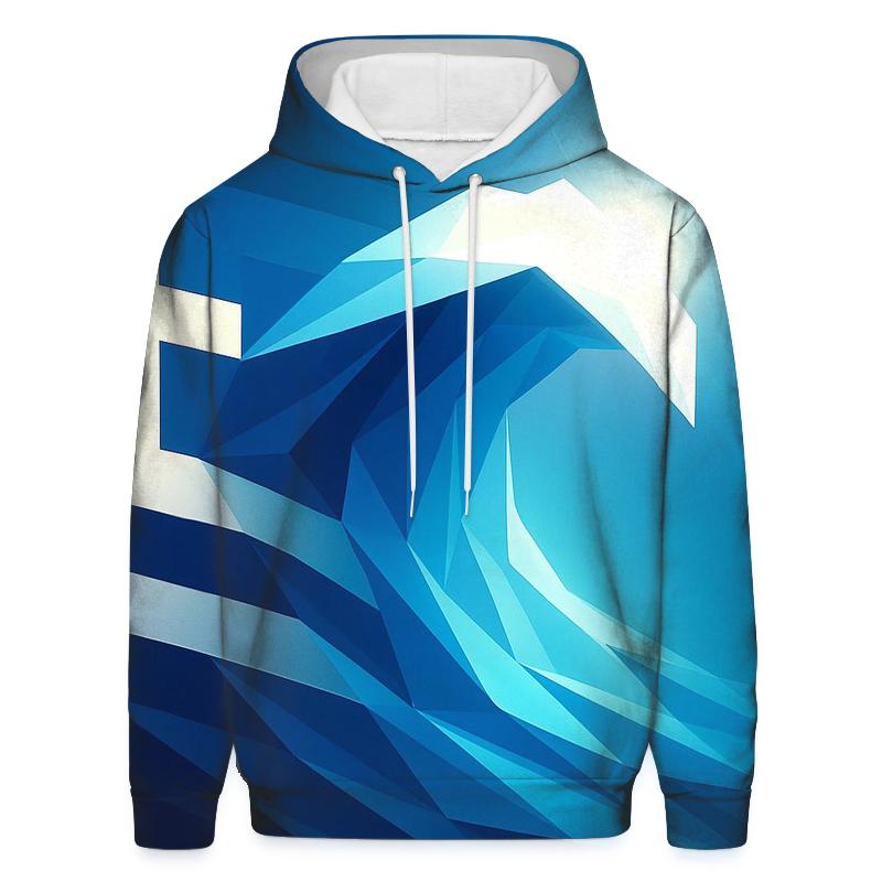 Greece Marble Wave Geometry premium hoodies