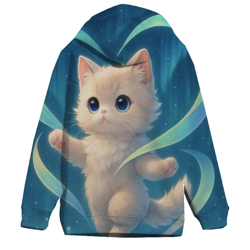 Aurora Ribbon Ballet Kitten lightweight hoodies