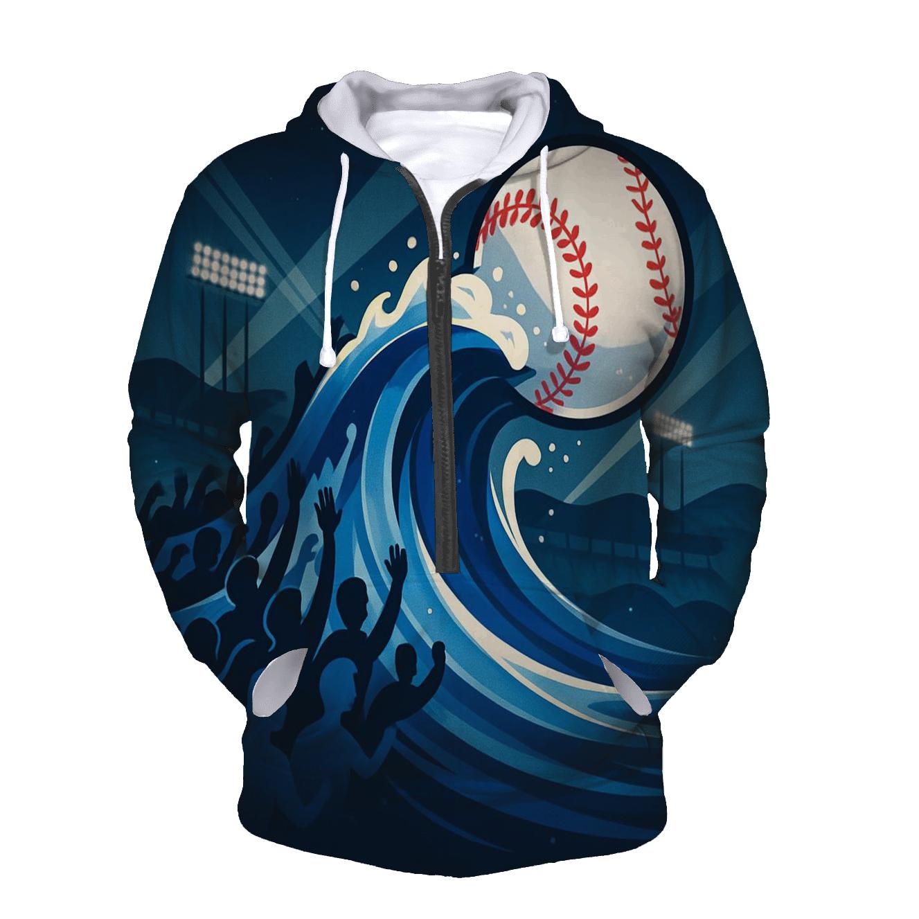 Midnight Rally Wave heavyweight hoodies