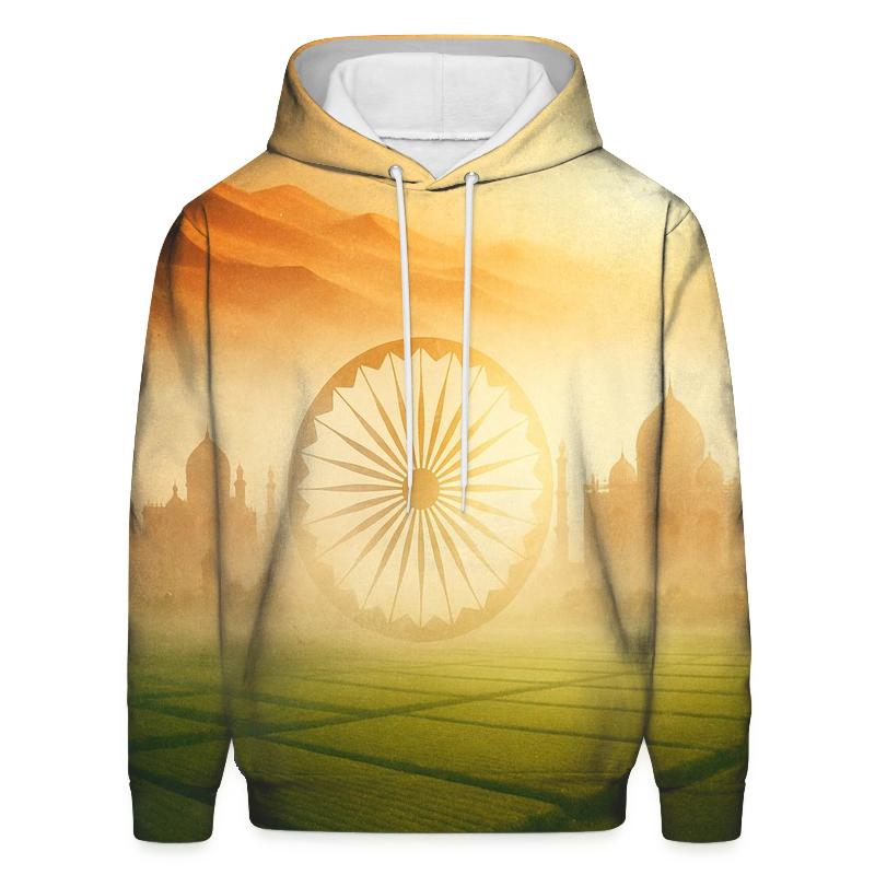India Desert Mirage Double Exposure pullover hoodies